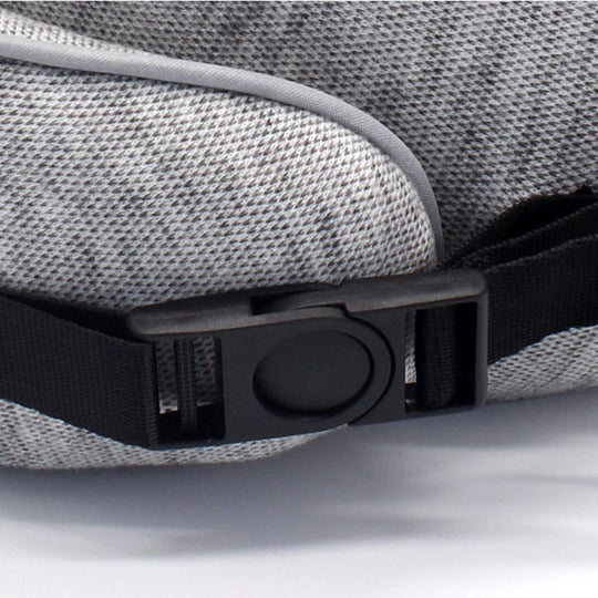 Plush 360 Memory Foam Travel Neck Pillow for Flights and Road Trips