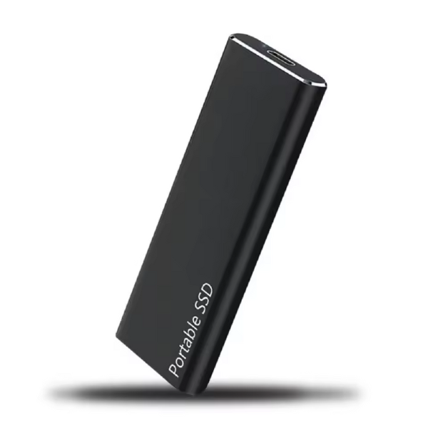 Slim Portable USB-C External Solid State Drive for On-the-Go Storage