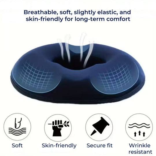 Memory Foam Donut Seat Cushion for Tailbone Comfort and Posture Support