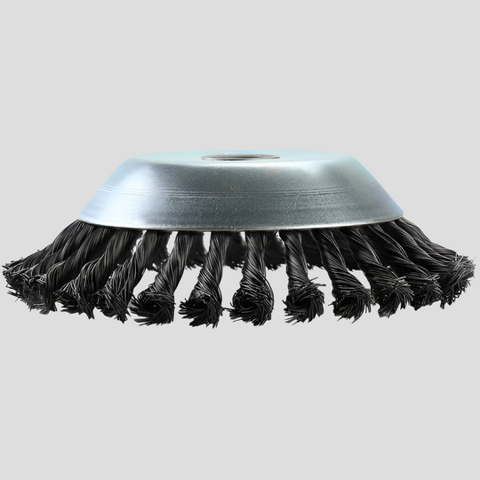 Heavy-Duty Carbon Steel Weed Brush Trimmer Head for Garden and Driveway Cleaning