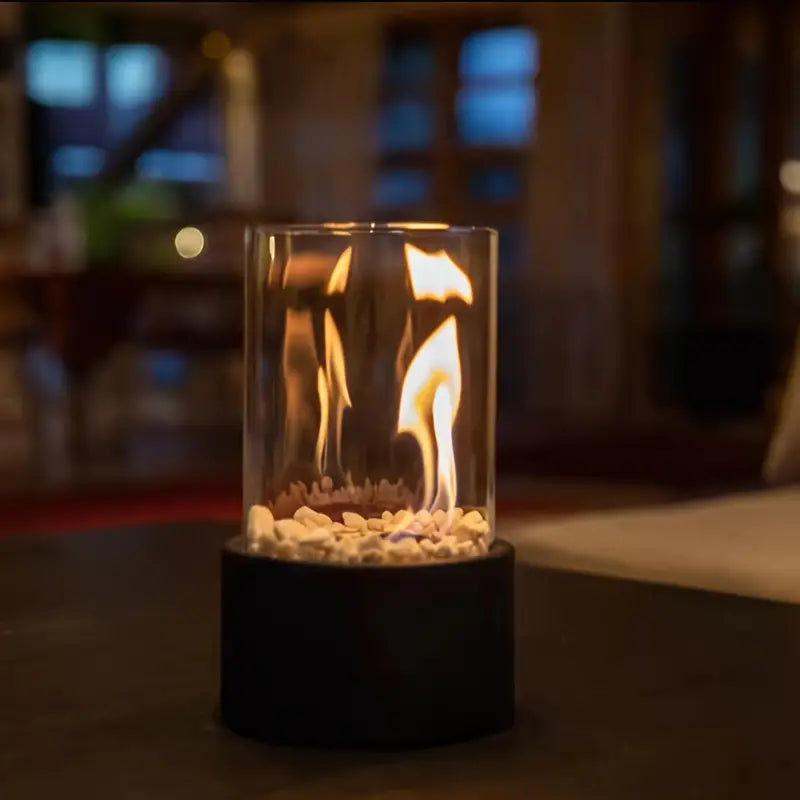 Fireplace flame detail