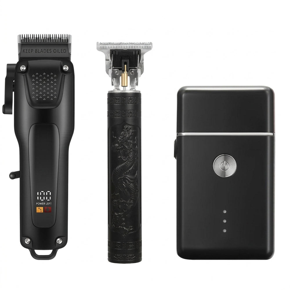 Professional Cordless Hair Clipper and Beard Trimmer Grooming Kit