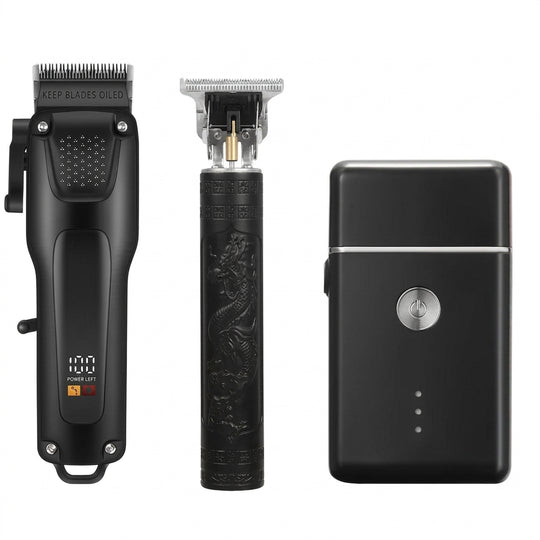 Professional Cordless Hair Clipper and Beard Trimmer Grooming Kit