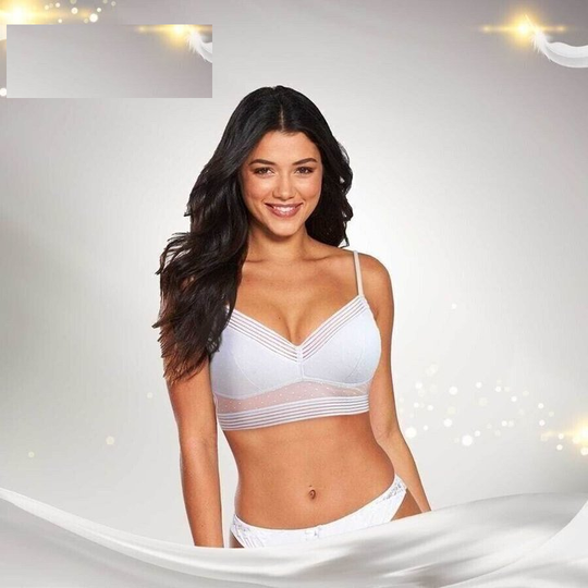 White low back lifting bralette