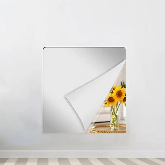 Flexible Self-Adhesive Shatterproof Mirror Wall Film for Home