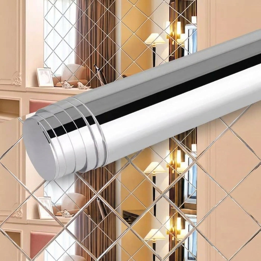 Flexible Self-Adhesive Shatterproof Mirror Wall Film for Home