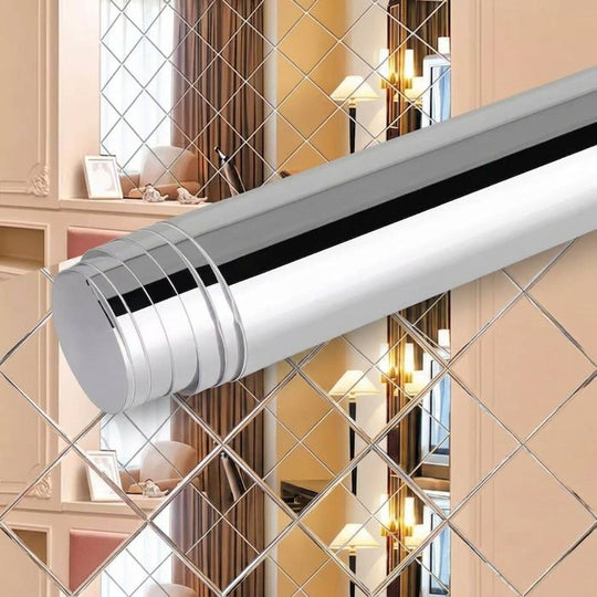 Flexible Self-Adhesive Shatterproof Mirror Wall Film for Home