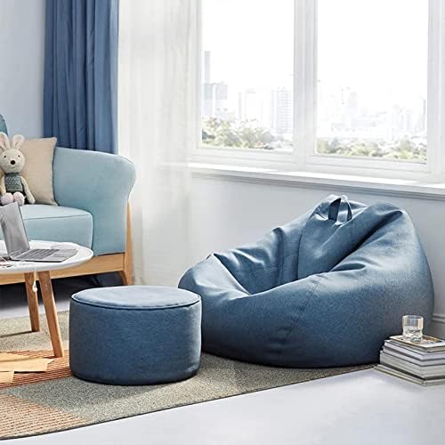 Cozy Linen Bean Bag Cover for Living Room and Lounge Seating