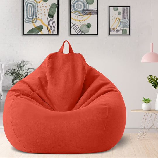 Cozy Linen Bean Bag Cover for Living Room and Lounge Seating