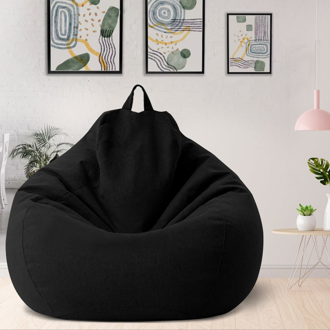 Cozy Linen Bean Bag Cover for Living Room and Lounge Seating