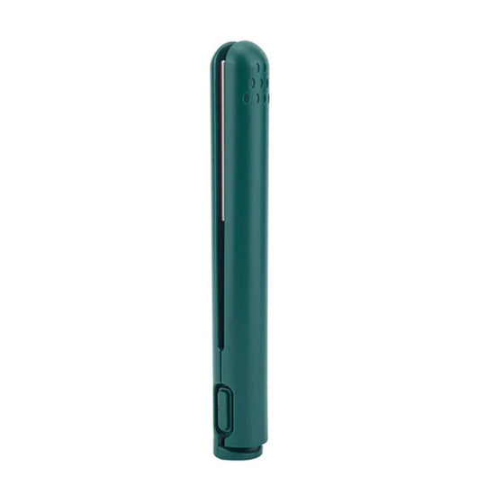 Green mini curling iron