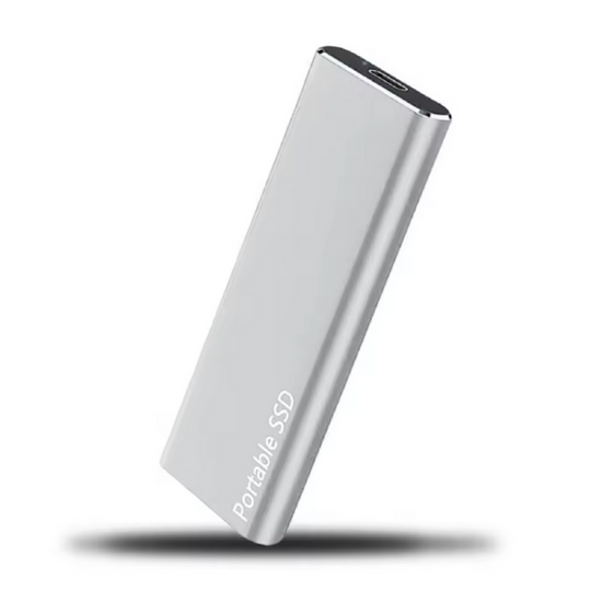 Slim Portable USB-C External Solid State Drive for On-the-Go Storage