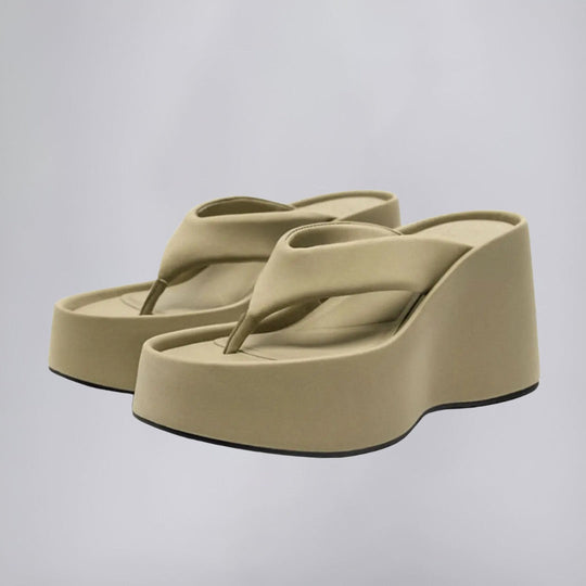 Padded Platform Wedge Flip-Flops for Beach and Casual Summer Wear