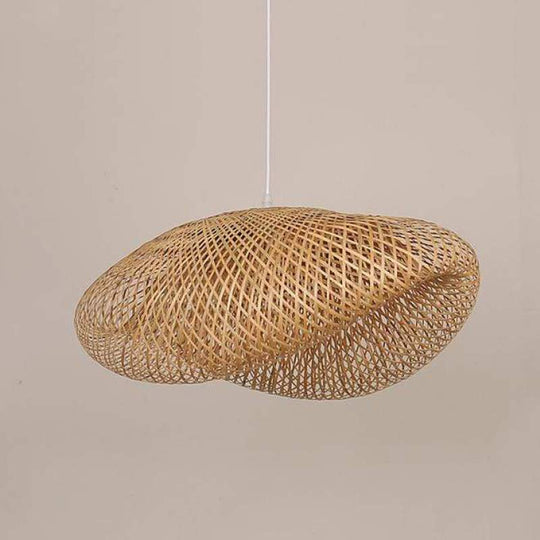 Woven Bamboo Globe Pendant Lamp for Dining Room and Kitchen