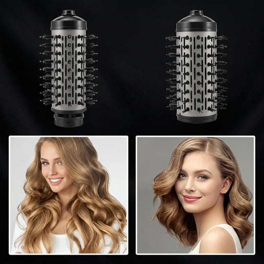 Salon Style Rotating Hot Air Brush and Hair Dryer for Effortless Curls and Waves