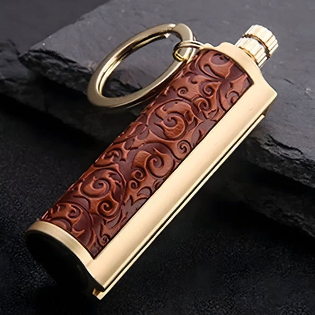 Waterproof Flint Fire Starter Survival Keychain for Camping and Outdoors