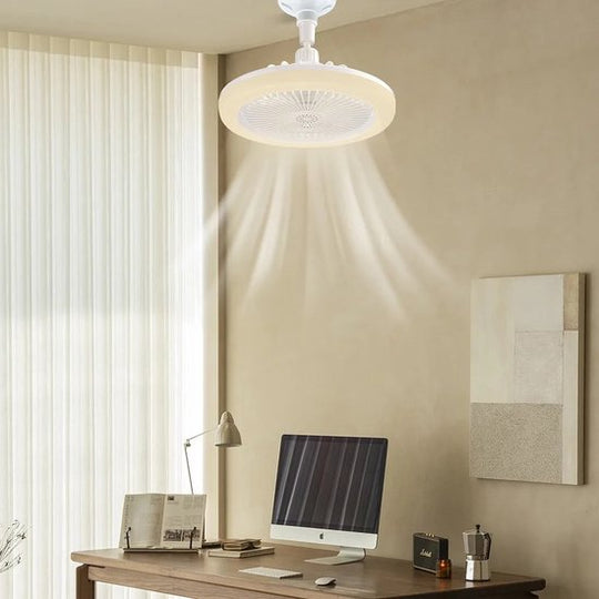 Ceiling fan light in home office