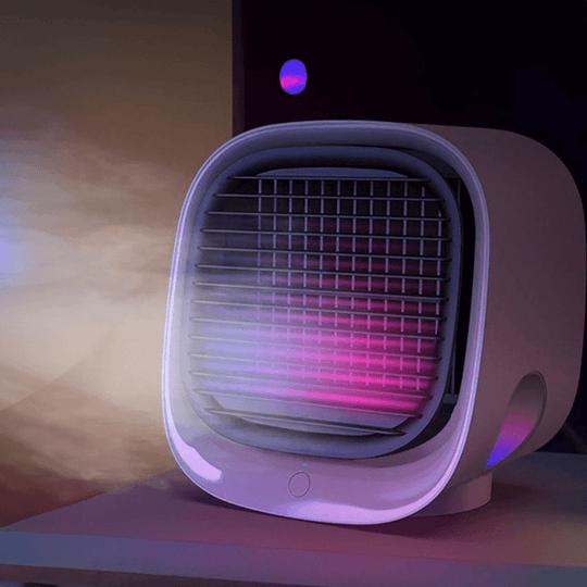Compact Personal Air Cooler with Water Cooling and Humidifier for Desk and Car