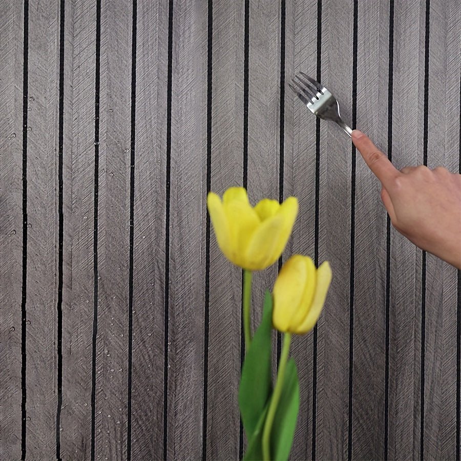 Self-Adhesive 3D Wood-Texture Wall Panels for Easy Decor
