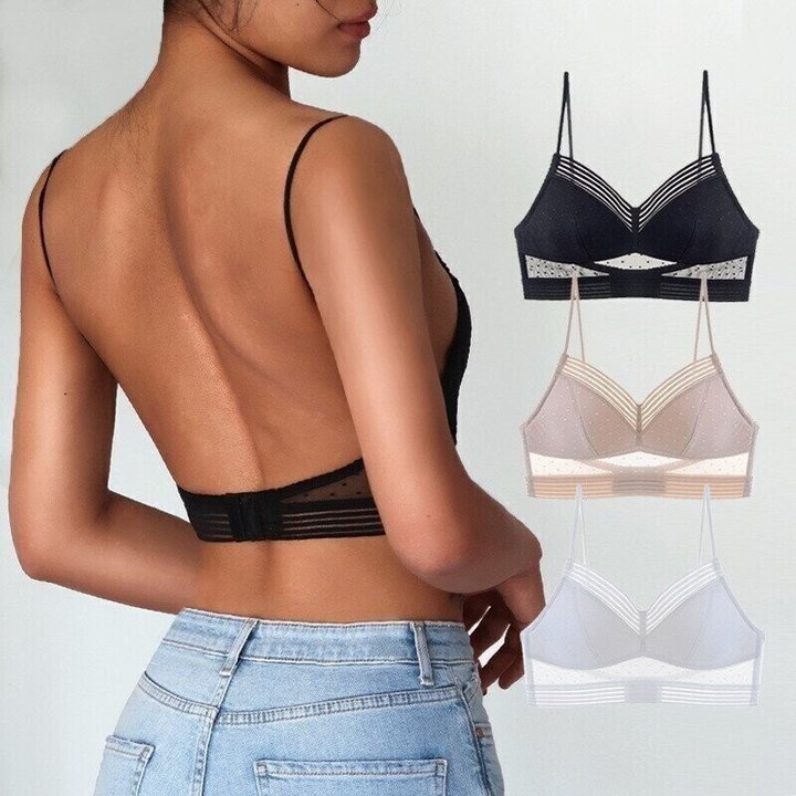 Low back wireless lifting bralette in three colors