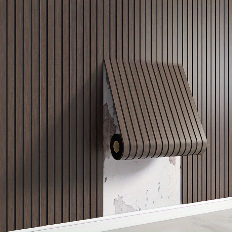 Self-Adhesive 3D Wood-Texture Wall Panels for Easy Decor