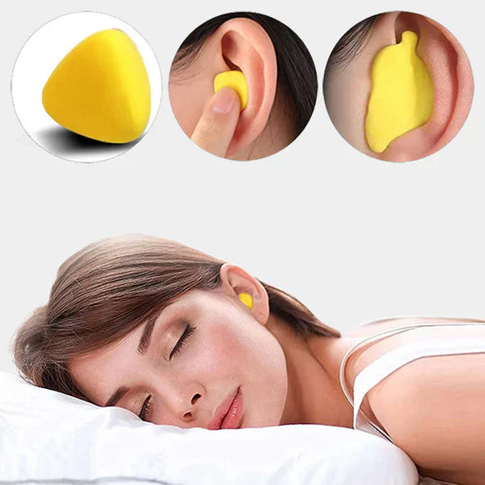 Soundproof silicone earplugs for sleep