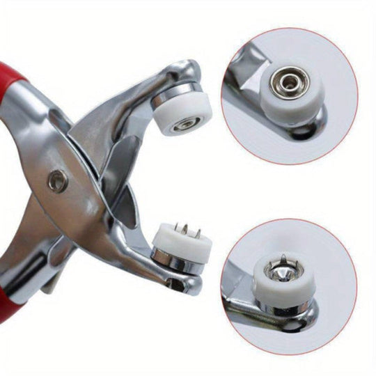 Heavy Duty Snap Fastener Pliers Kit for Easy Button Installation