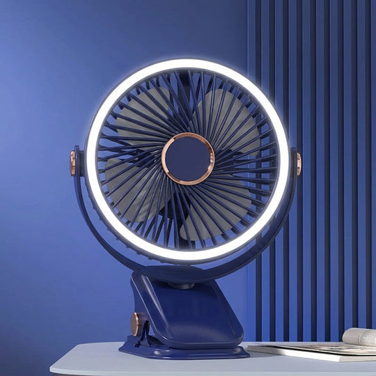 Portable Rechargeable Clip On Cooling Fan for Desk and Outdoor