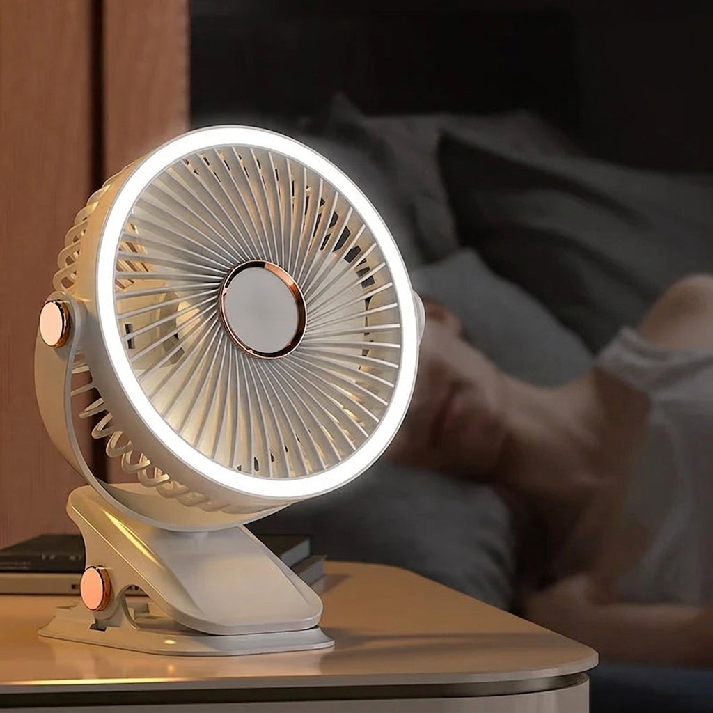 Portable Rechargeable Clip On Cooling Fan for Desk and Outdoor
