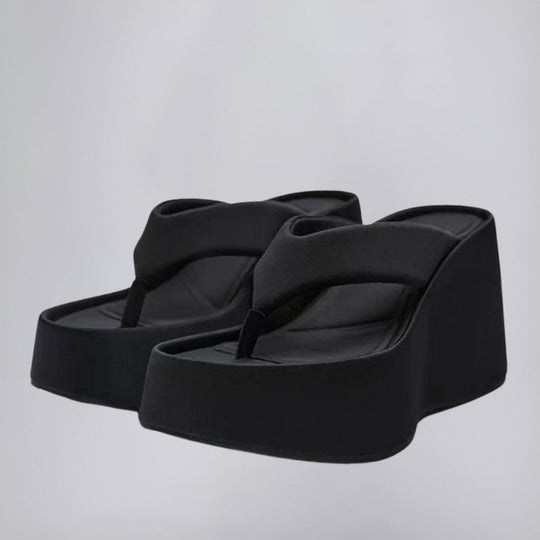 Padded Platform Wedge Flip-Flops for Beach and Casual Summer Wear
