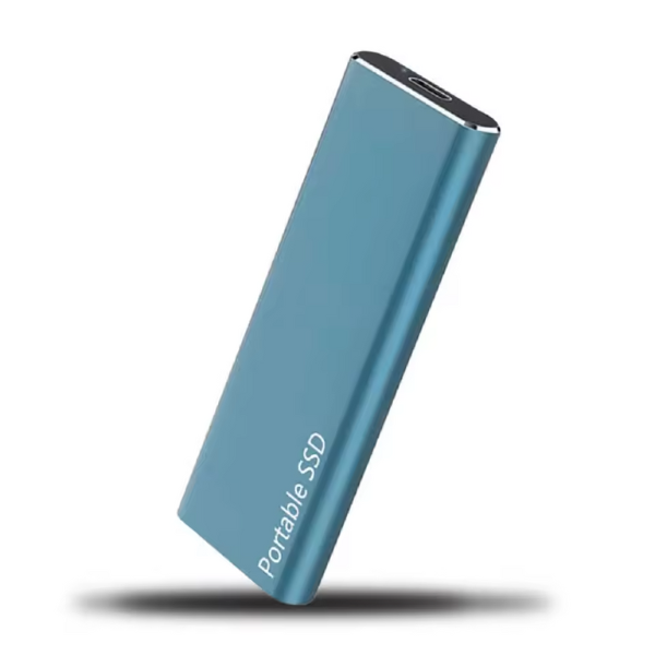 Slim Portable USB-C External Solid State Drive for On-the-Go Storage