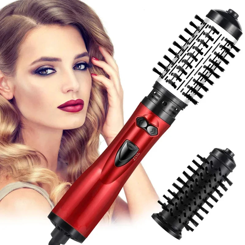 3-in-1 rotating hot-air hair dryer and styler