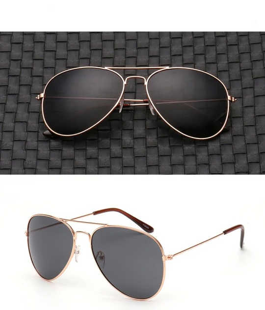 Aviator sunglasses detail
