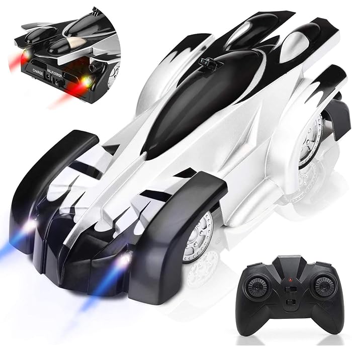 Rechargeable Wall-Climbing RC Stunt Car with 360 Spin for Kids