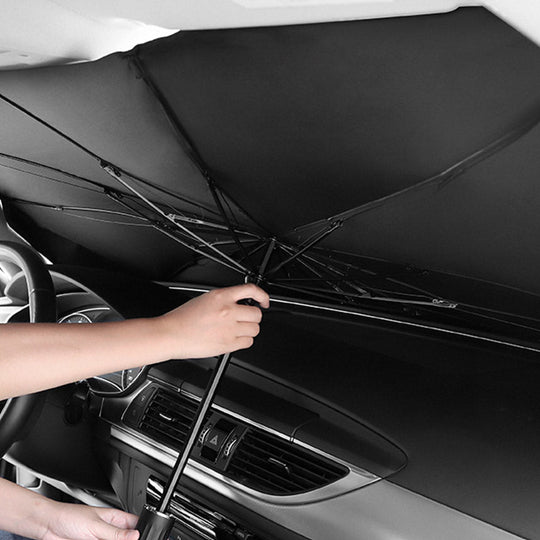 Reflective Folding Windshield Sun Shade Umbrella for Car Heat and UV Protection