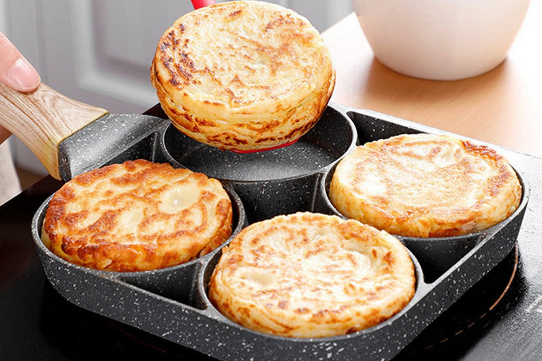 Omelet pan cooking food