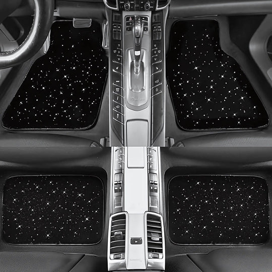 Full set of starry mats in car interior