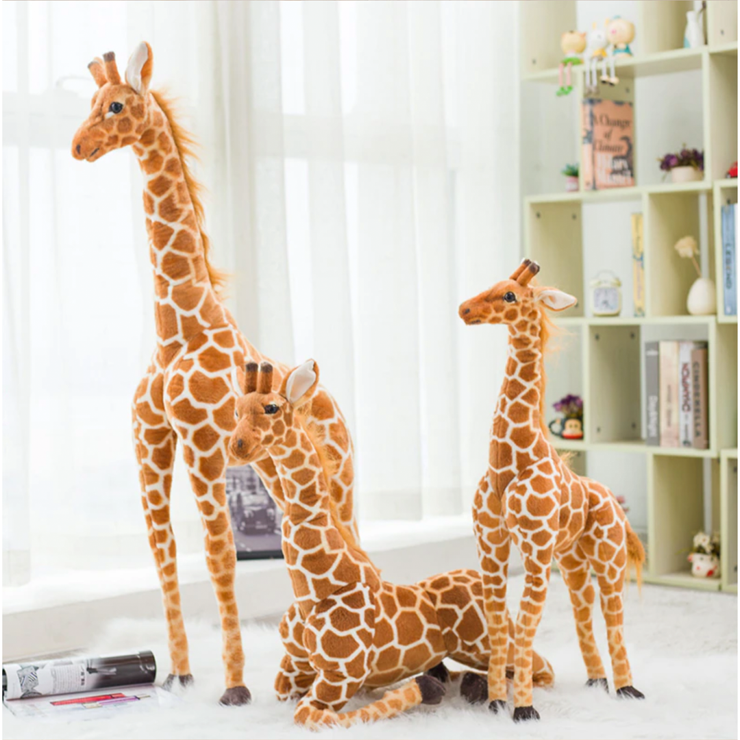 Giant plush giraffe stuffed animal for kids