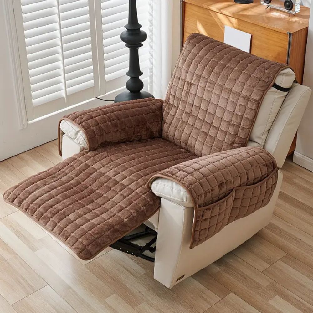 Mocha recliner cover detail