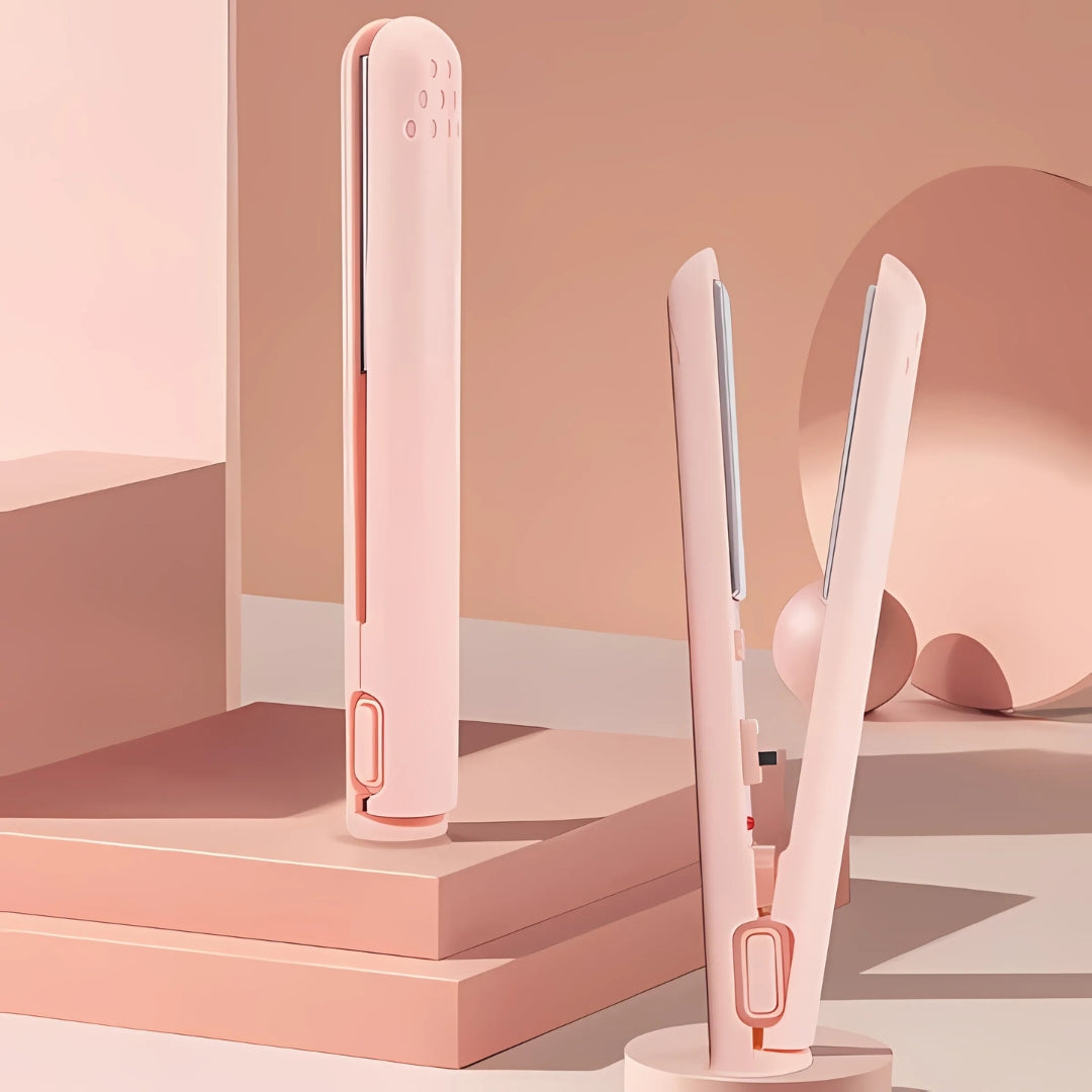Mini curling iron on stand