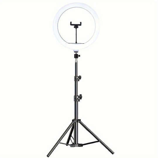 Adjustable LED Ring Light Kit with Tripod Stand for Content Creators