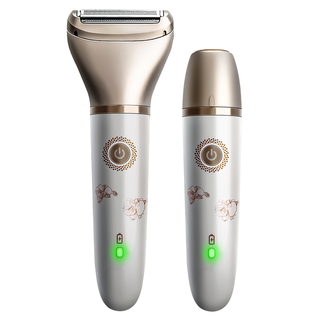 Cordless Dual-Head Electric Lady Shaver for Wet and Dry Hair Removal