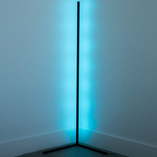 Corner floor lamp RGB blue light