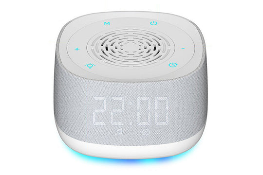 Calming White Noise Sound Machine with Alarm Clock and Breathing Light for Bedroom Sleep