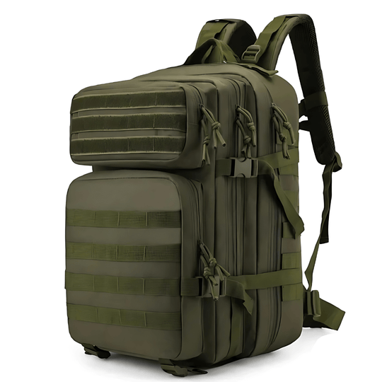 Olive green tactical backpack