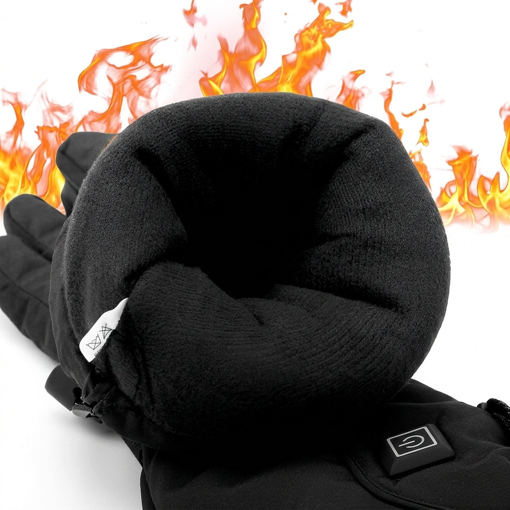 Rechargeable Electric Heated Gloves with Temperature Control for Winter