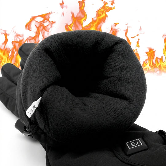 Rechargeable Electric Heated Gloves with Temperature Control for Winter