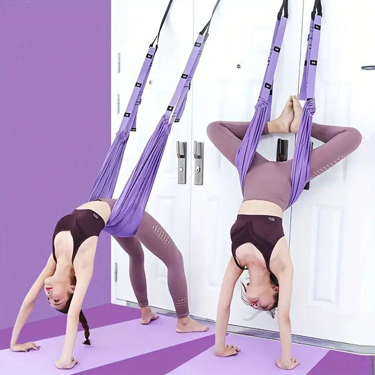 Adjustable Yoga Stretching Strap for Flexibility and Mobility Training