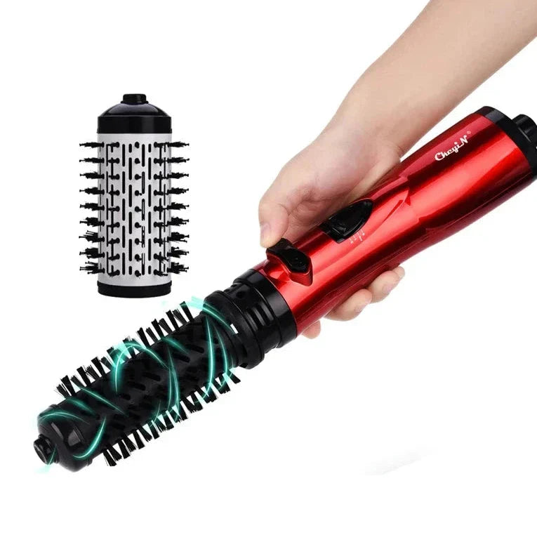 Rotating brush with detachable head
