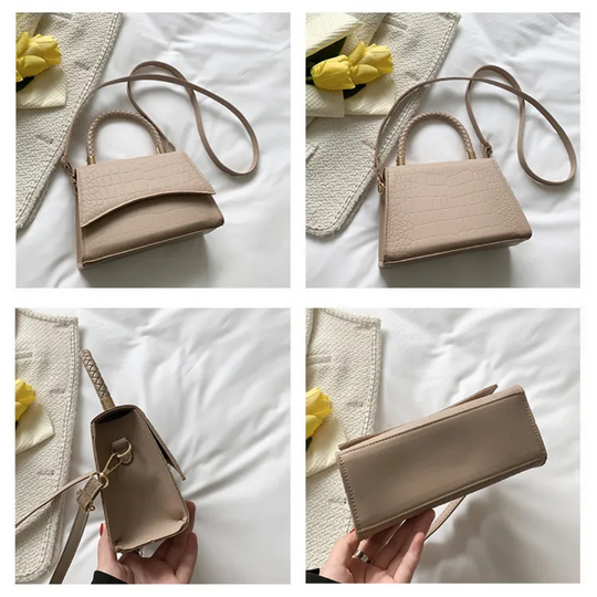 Elegant Structured Leather Top-Handle Handbag for Work and Evening Style